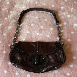 Elegant Prada Brown Leather Women's Bag